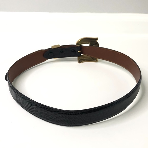 Reptilia Black Lizrd Belt & Red Alligator Belt 30 main image 8